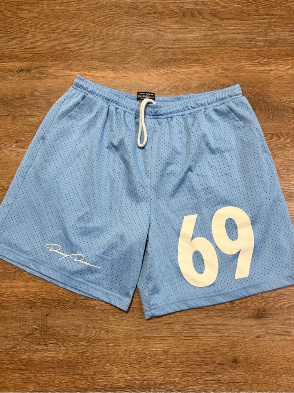 Danny Duncan 69 Mesh Light Blue Shorts - Picture 3 of 8